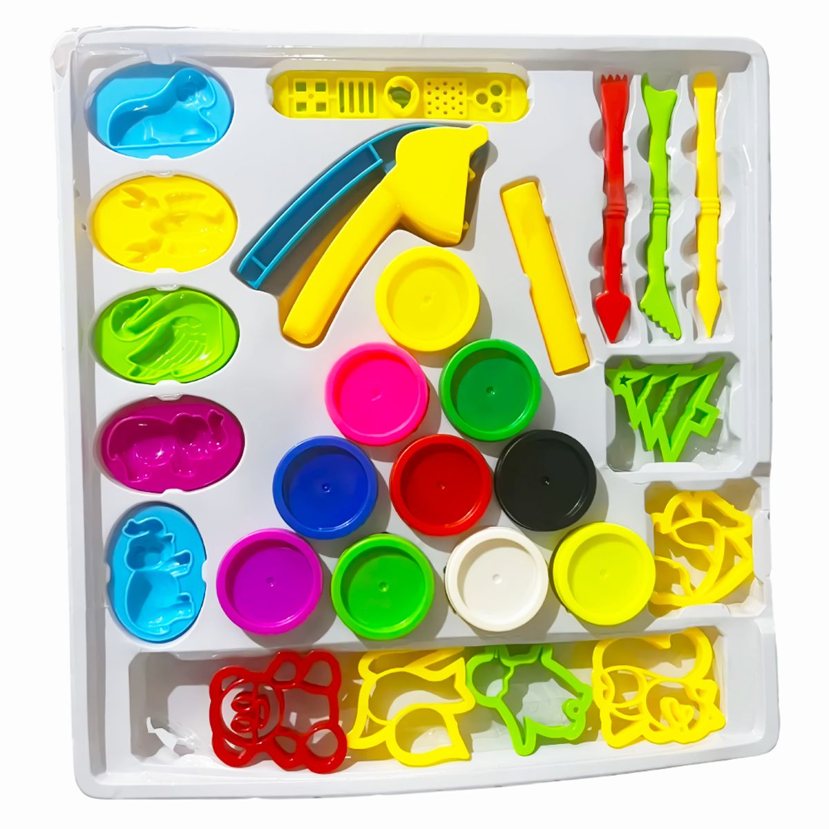 Set de Plastilinas con Moldes de Animales Juego Didáctico Creativo, marca GENERICO - Foto 2