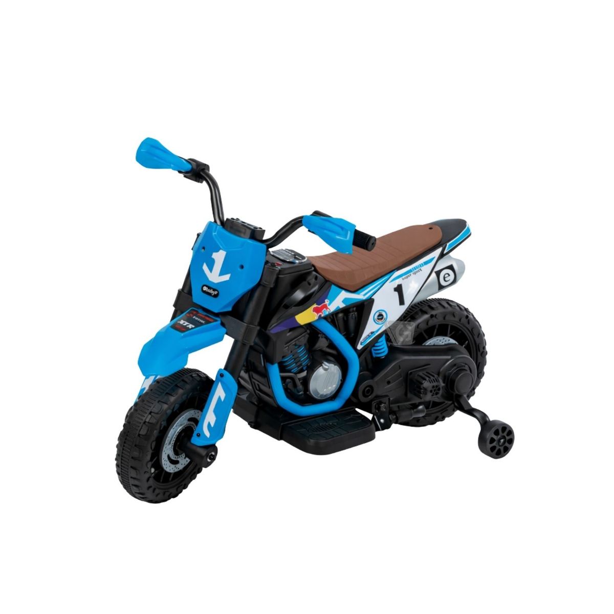 EBABY - Motocicleta a Batería recargable musical y luces  Ebaby Cod.349 AZUL