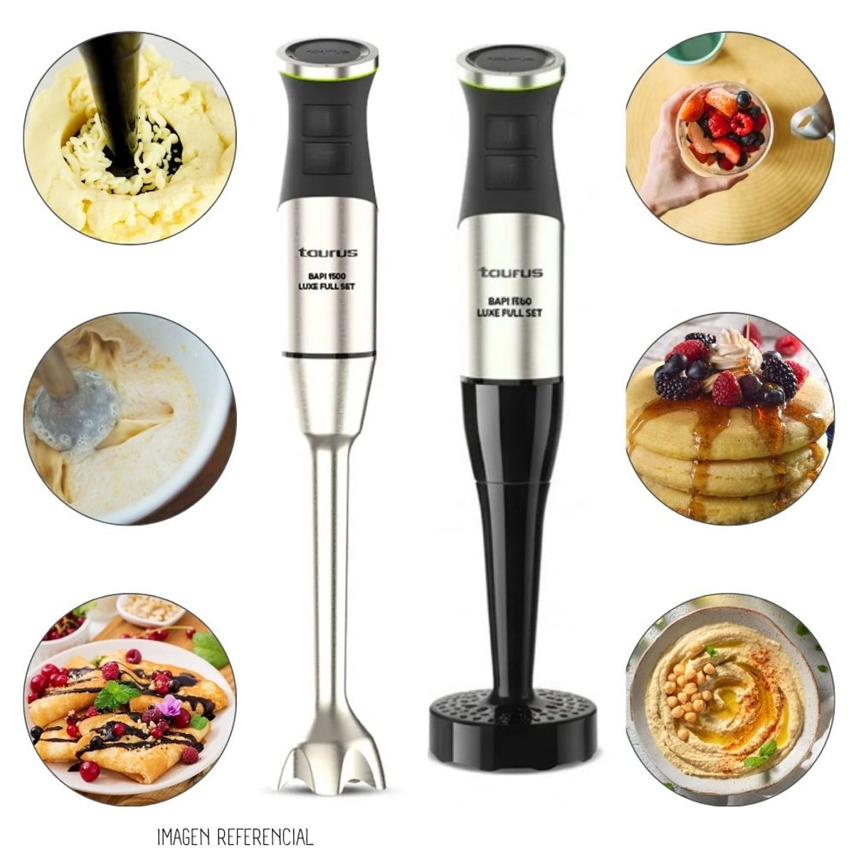 TAURUS - Batidora de Inmersion Taurus Bapi 1500 Luxe Full Set