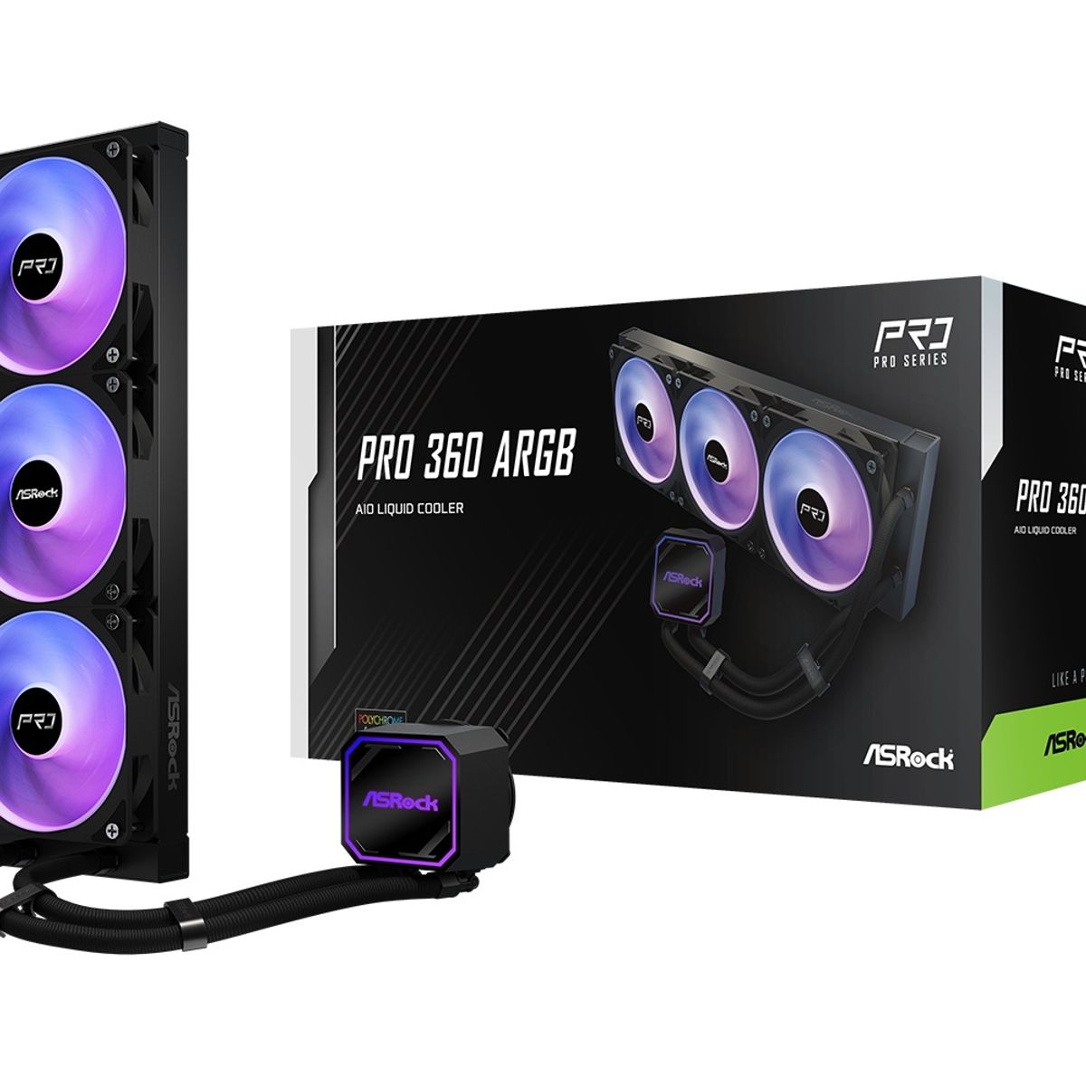ASROCK - COOLER ENFRIAMIENTO LIQUIDO ASROCK PRO 360 ARGB INTEL / AMD