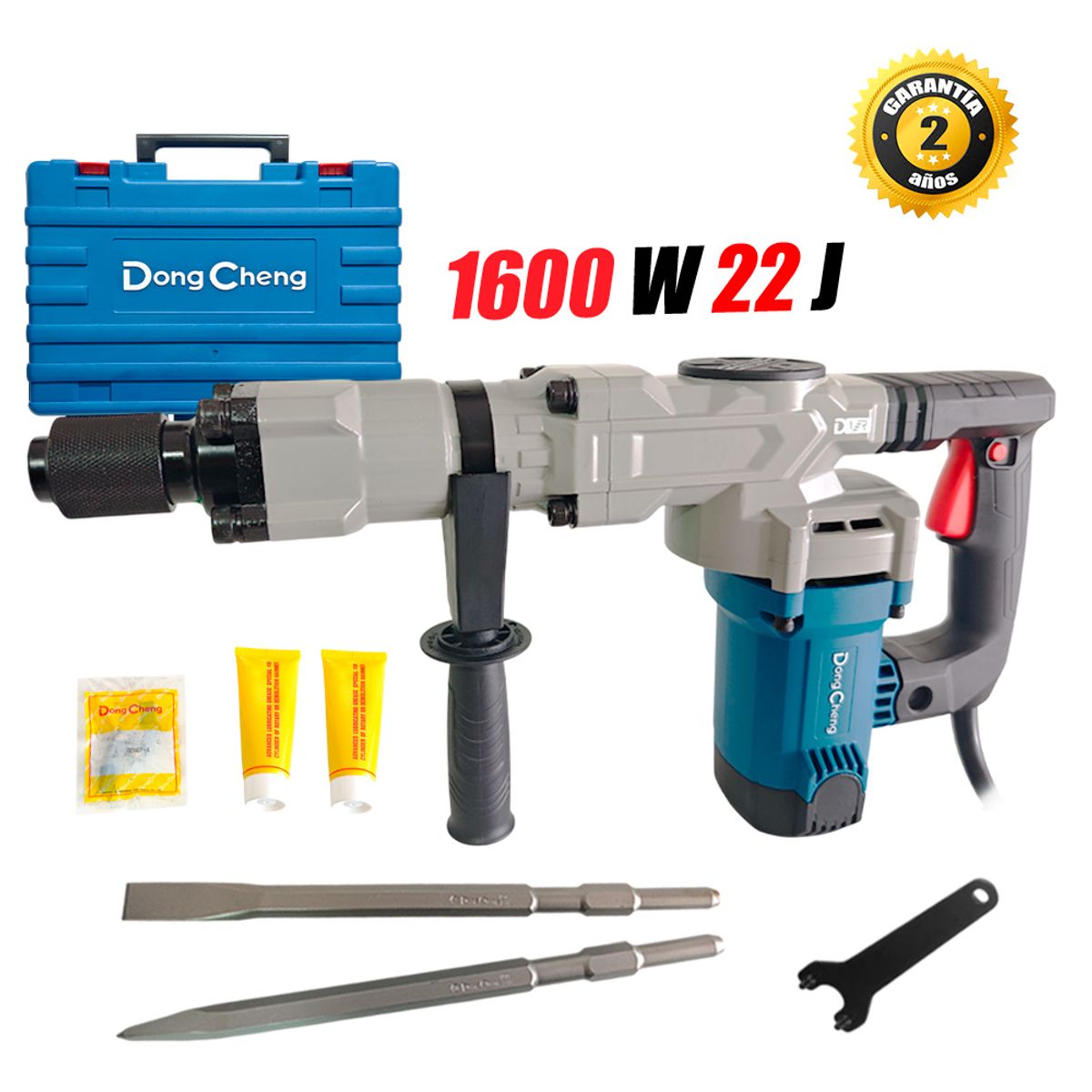 DONGCHENG - Martillo Demoledor Hexagonal 17mm Dongcheng DZG07-6 1600W 22J 7.6kg