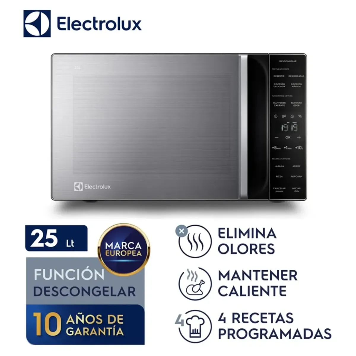ELECTROLUX - Microondas Freestanding Electrolux 25L EMDY25S2MXM Gris