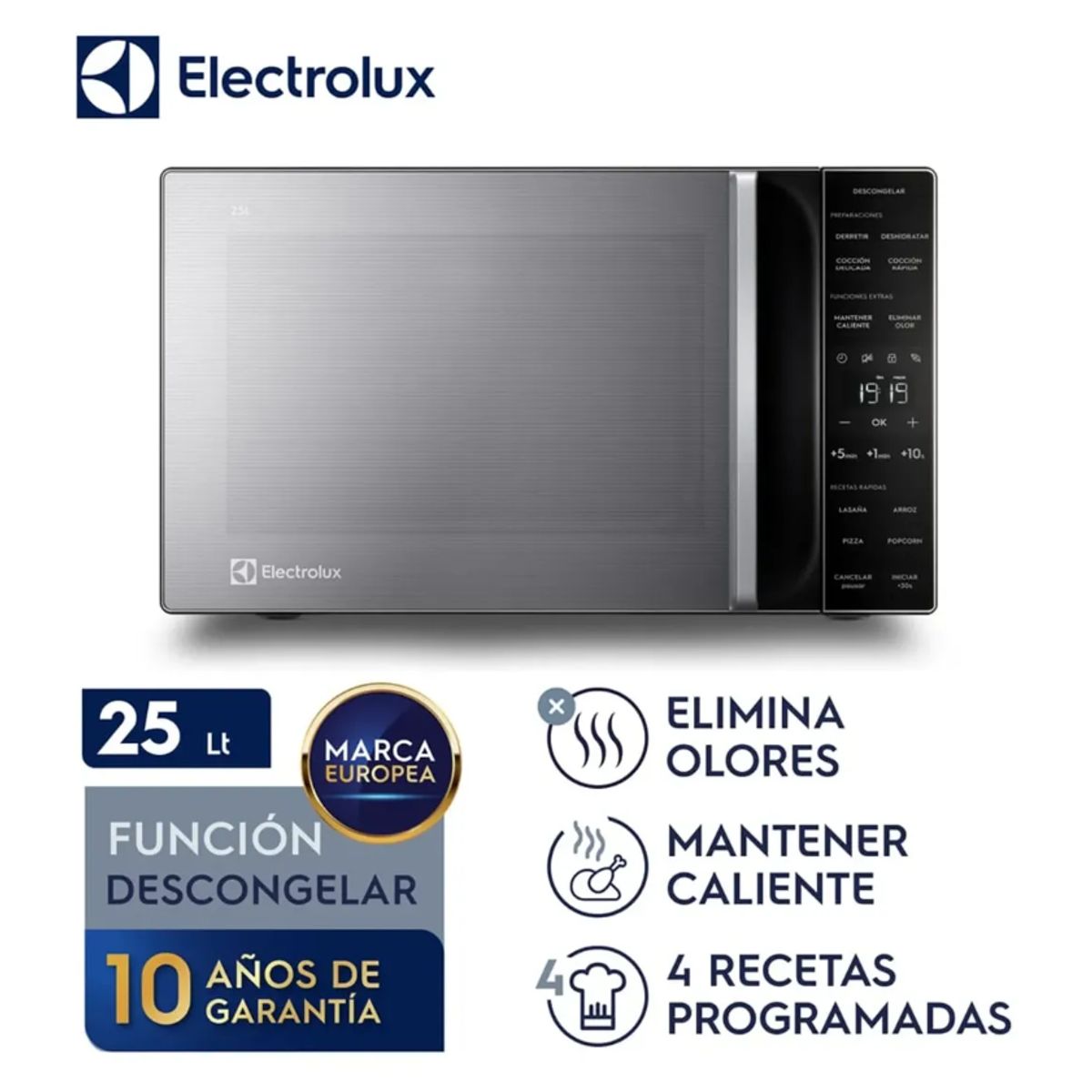 ELECTROLUX - Microondas Freestanding Electrolux 25L EMDY25S2MXM Gris