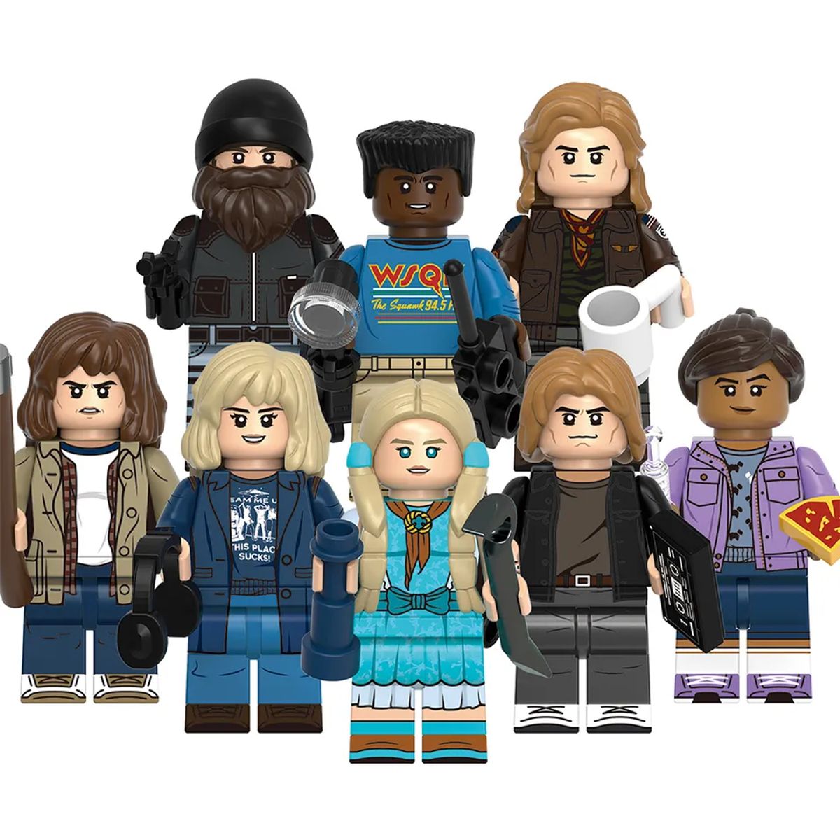 GENERICO - G0194 Robin Jonathan Holly Hopper Steve Erica Joyce Lucas Mini Super Héroes Película