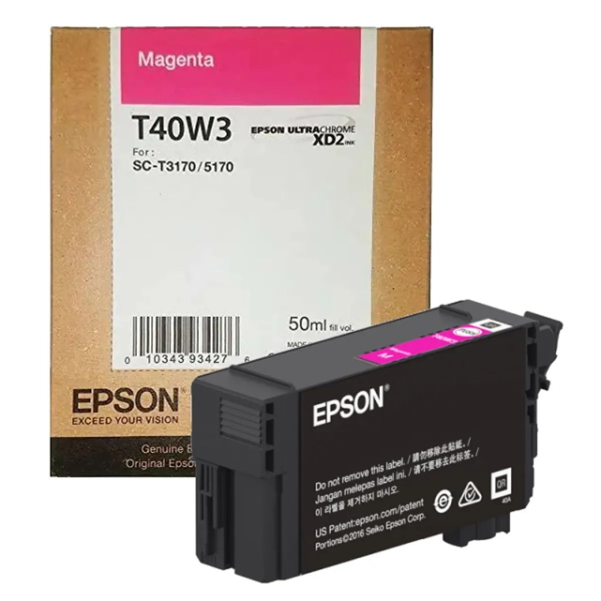 EPSON - Tinta Epson T40W320 Magenta Original 50 ml UltraChrome XD2 SureColor T3170 T5170