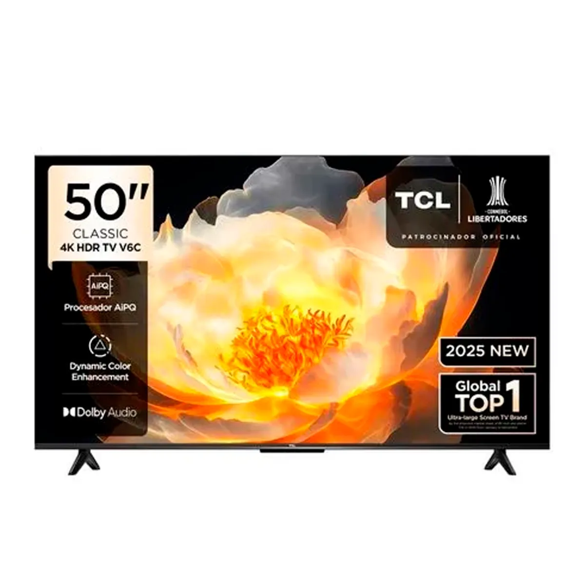 TCL - Televisor TCL LED 50 UHD 4K Smart Google TV 50V6C