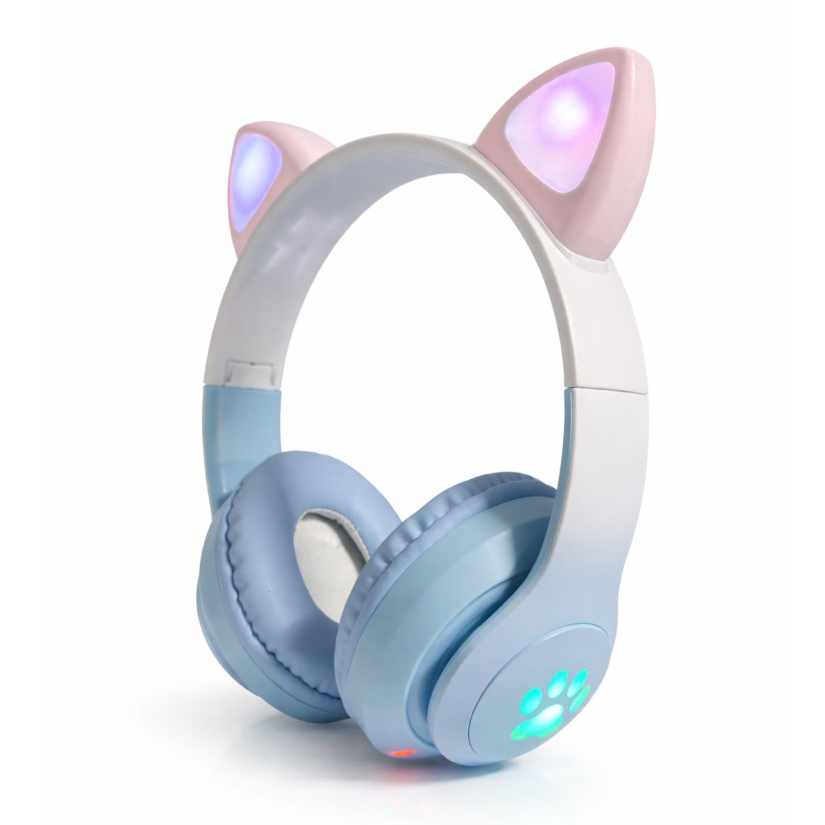 OEM - Audífonos Inalámbricos Orejas De Gato Celeste