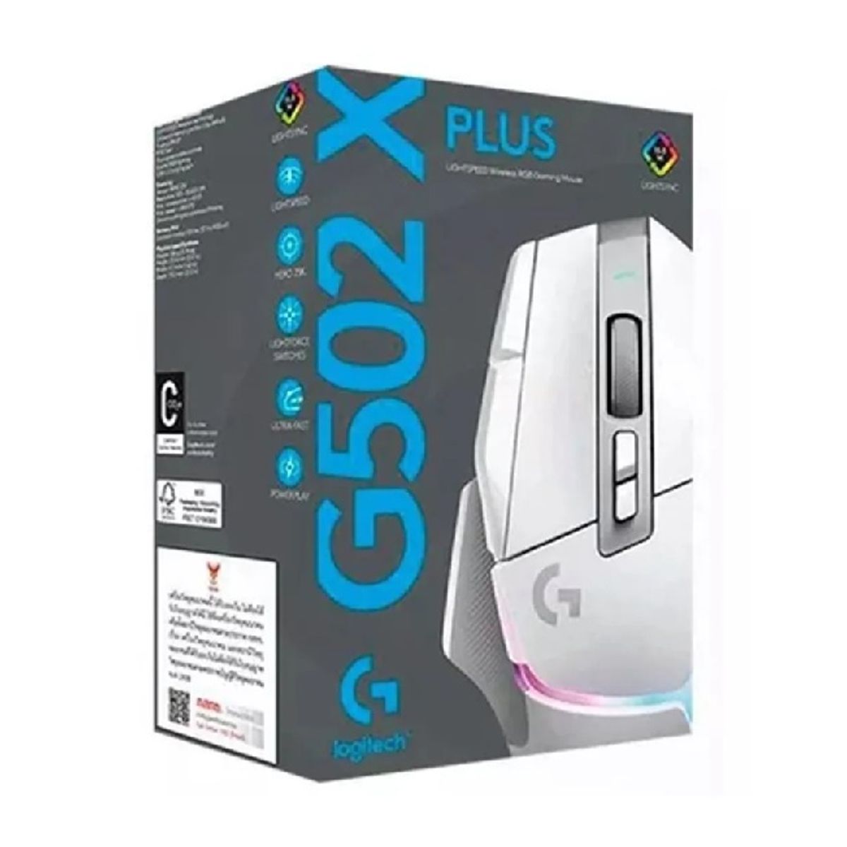 LOGITECH - Mouse Logitech G502 X Plus Blanco