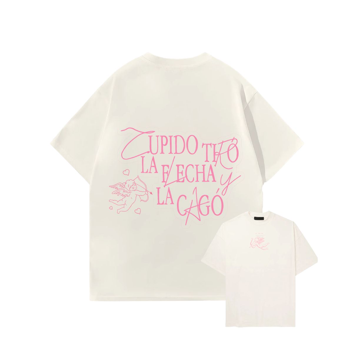 GENERICO - Polo Oversize Tini Algodón Perla Oversized