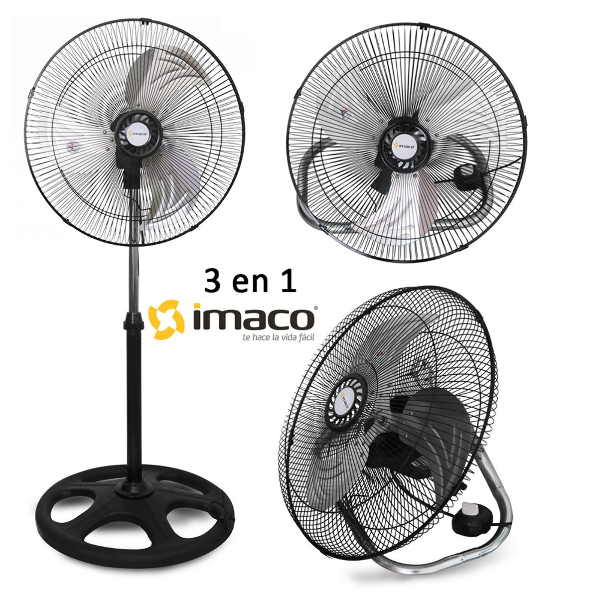 IMACO - Ventilador 3 en 1 Imaco FSM370 18 pulgadas