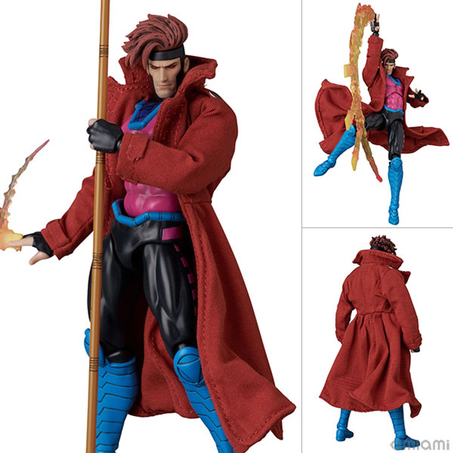 Figura X-Men Marvel Comics MAFEX 287 Gambit Comic Variant MARVEL