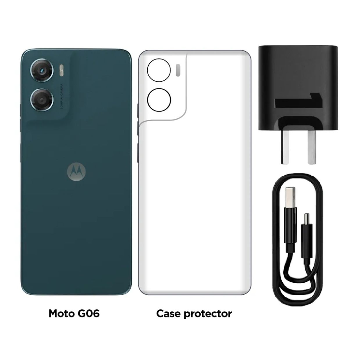 MOTOROLA - Celular Motorola G06 6.8"  Pulg. 4GB RAM 64GB Android 15 - Azul