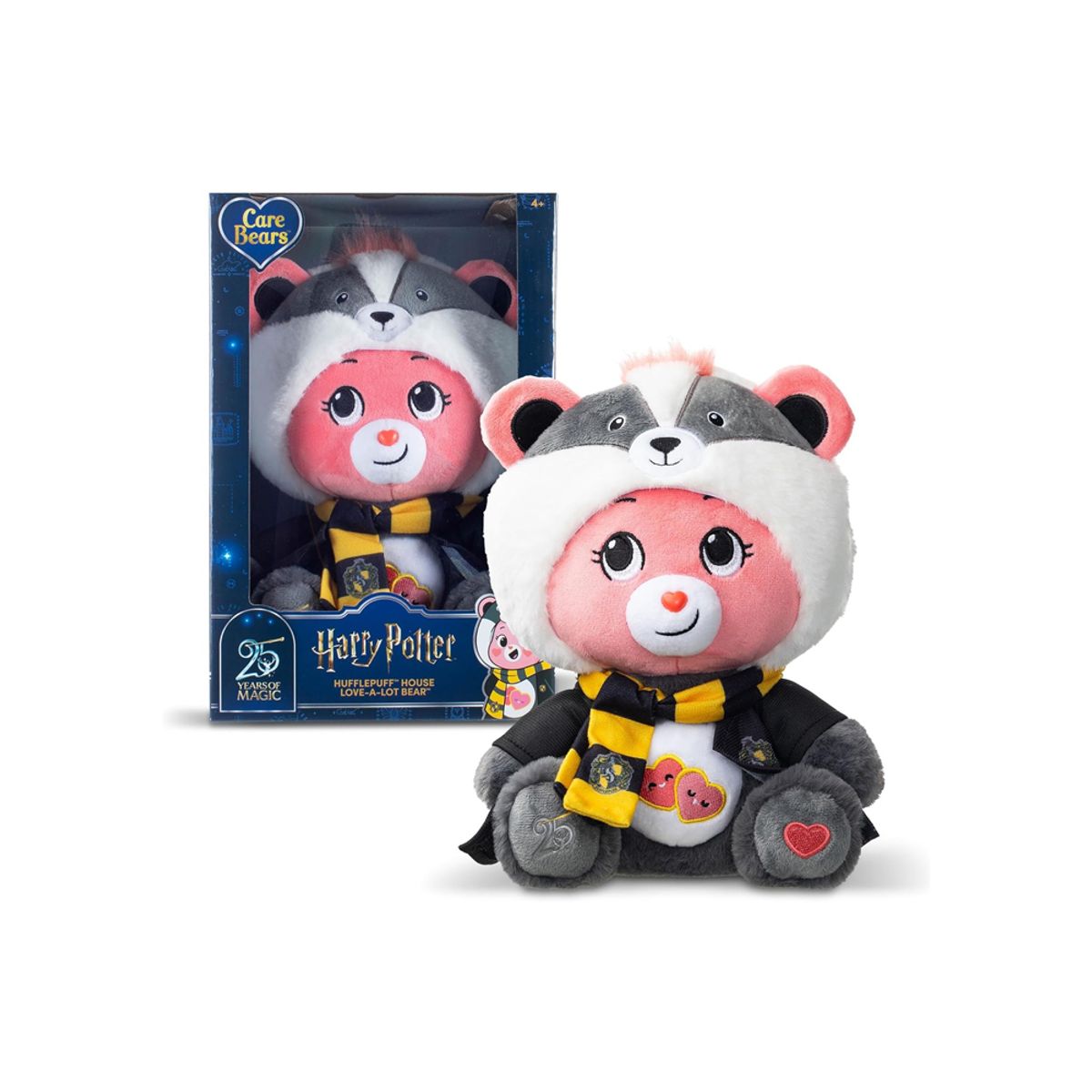 HARRY POTTER - Peluche Care Bears Harry Potter Hufflepuff House 30 cm