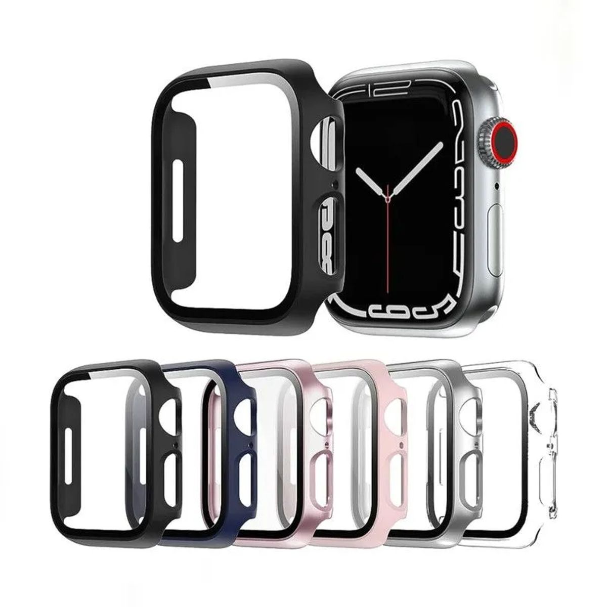 GENERICO - Cover o Bumper Para APPLE WATCH 41MM - NEGRO