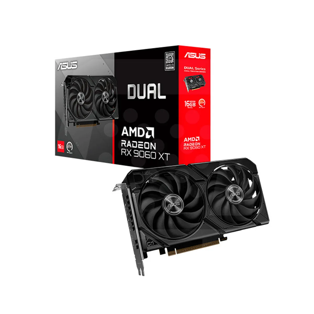 ASUS - Tarjeta Gráfica Asus Dual Radeon Rx 9060 Xt 16Gb 128 Bit - Rendimiento Superior Para Gamin