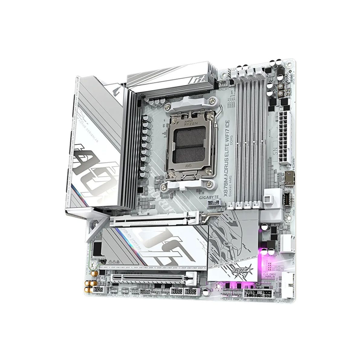 GIGABYTE - Placa base GIGABYTE X870M AORUS ELITE WIFI7 DDR5 Socket AM5 con conectividad WiFi7
