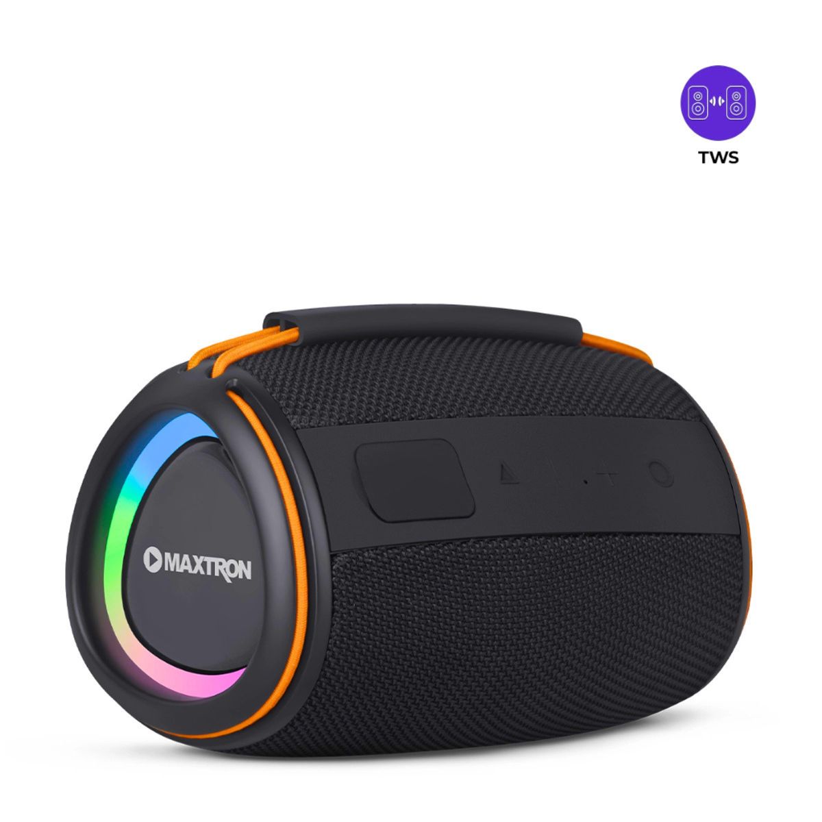 MAXTRON - PARLANTE PORTÁTIL MAXTRON MX 301 LUCES RGB BLUETOOTH USB TWS