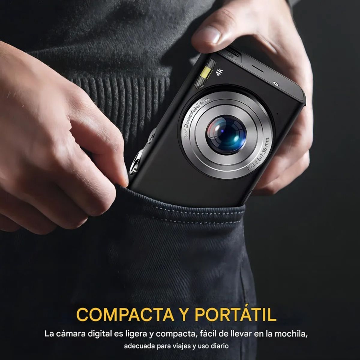 GIOIO - Cámara Digital 1080p 4K Webcam Filtros Principiantes 32gb
