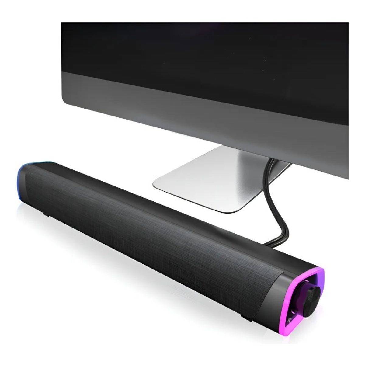 GIOIO - Bocina Bluetooth 5.0 Para Pc Laptop Gamer Led Color Negro