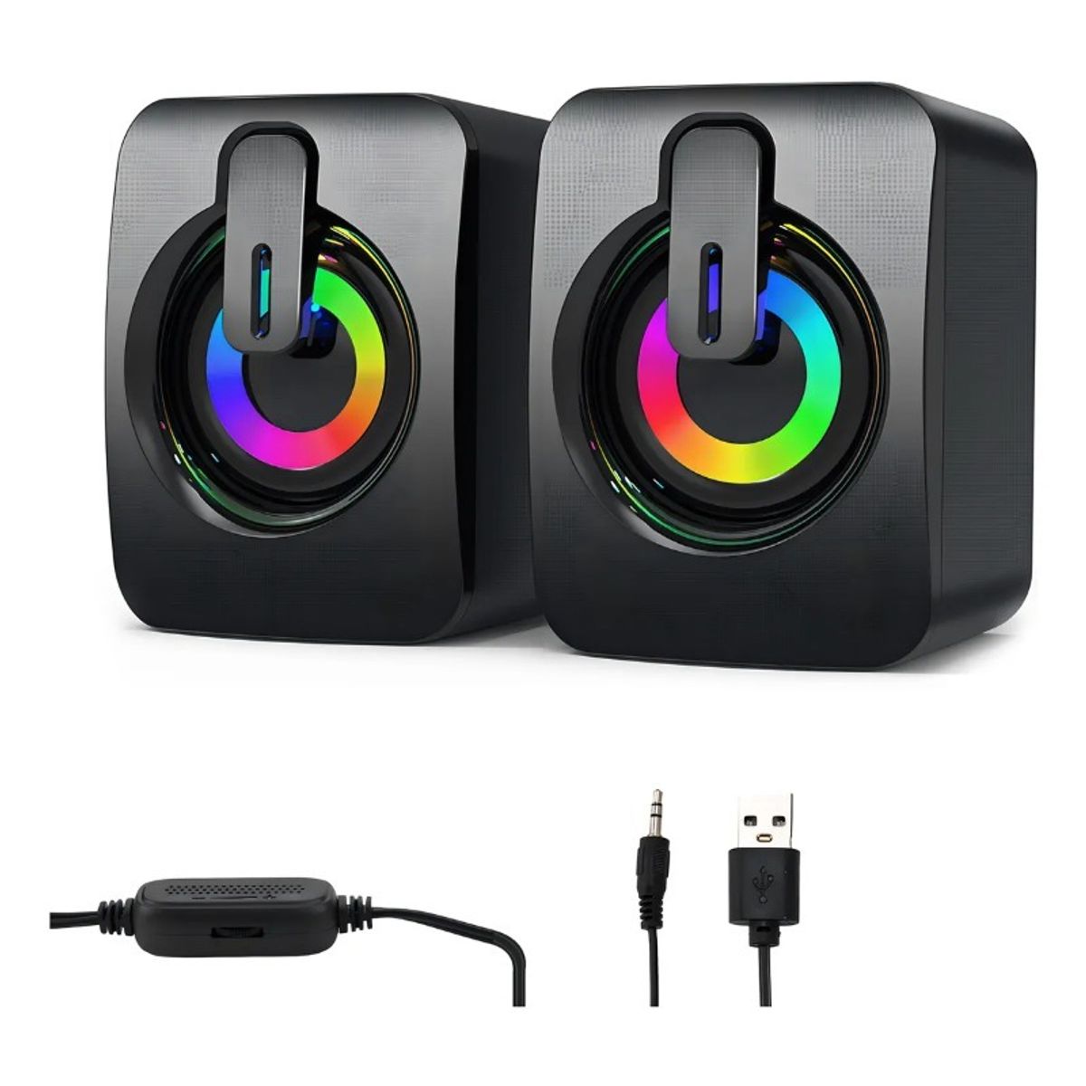 GIOIO - Fopnew Portable Multimedia Rgb Speaker Altavoz De La Computadora