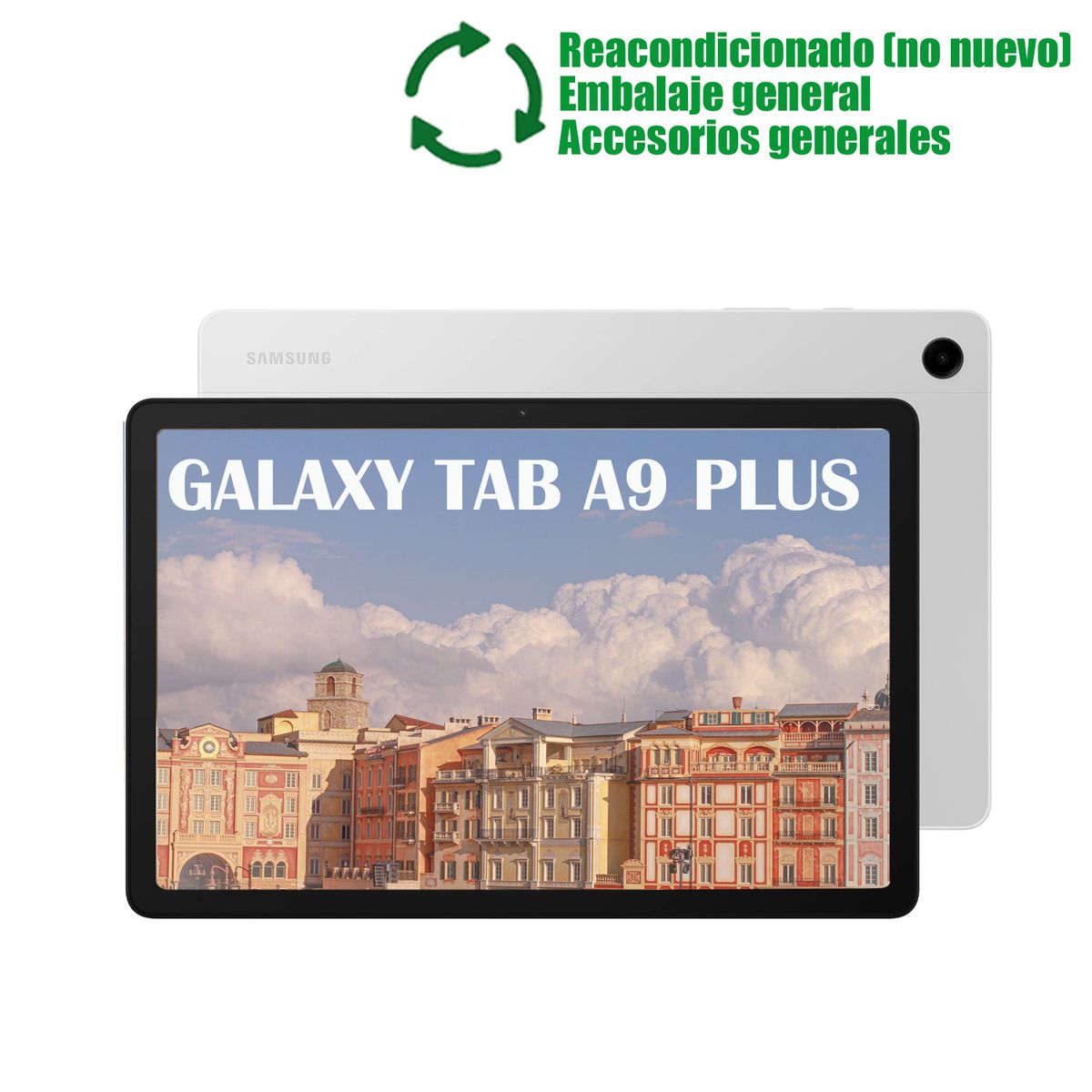 SAMSUNG - Samsung Galaxy Tab A9 Plus WiFi 11inch 4GB+64GB Reacondicionado SemiNuevo-Plata