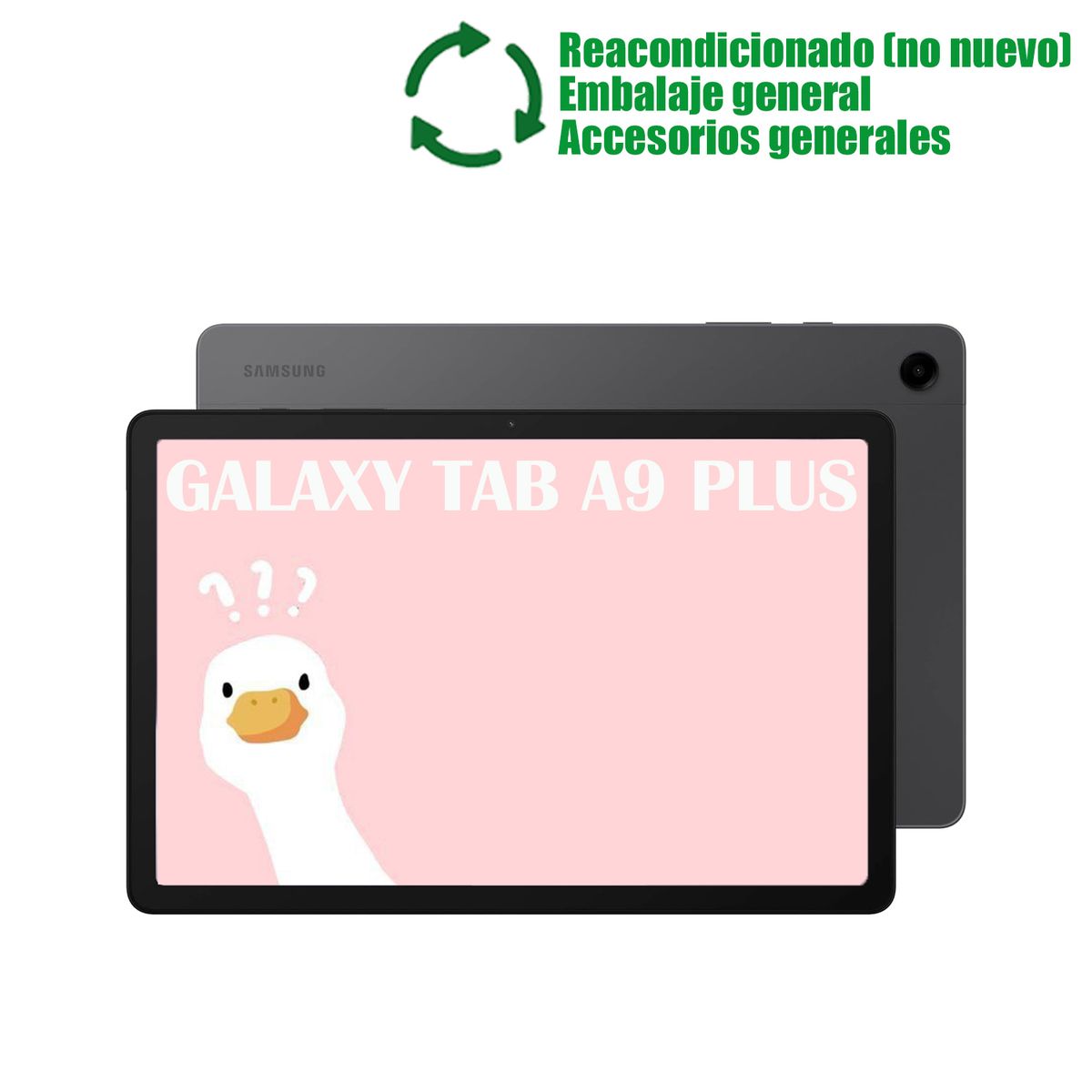 SAMSUNG - Samsung Galaxy Tab A9 Plus WiFi 11inch 4GB+64GB Reacondicionado SemiNuevo-Gris