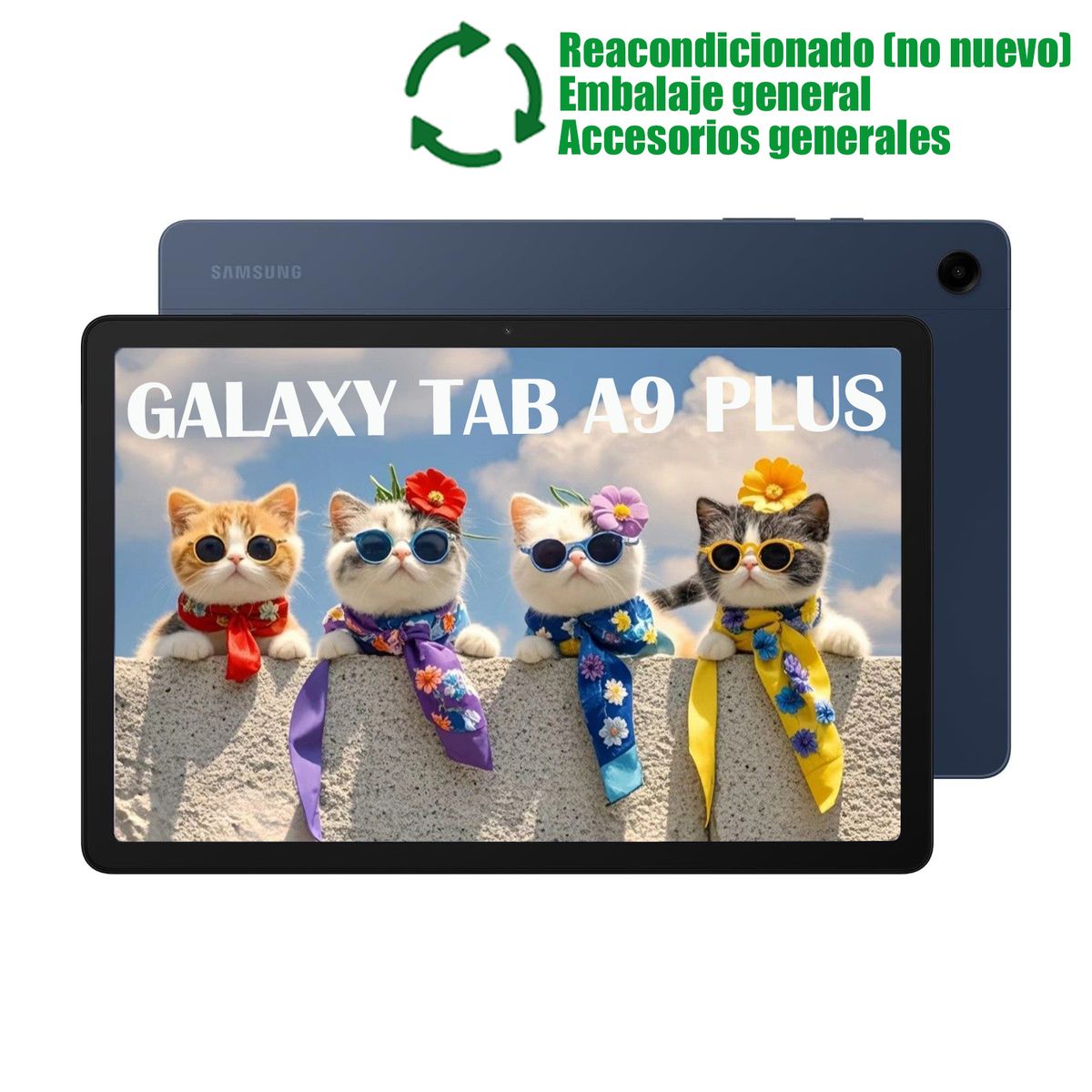SAMSUNG - Samsung Galaxy Tab A9 Plus WiFi 11inch 4GB+64GB Reacondicionado SemiNuevo-Azul