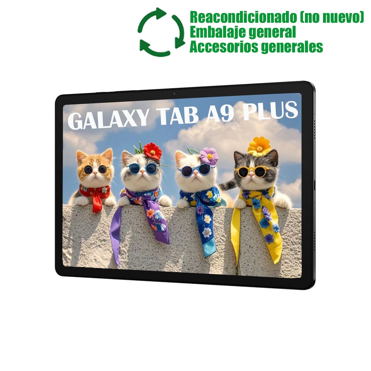 SAMSUNG - Samsung Galaxy Tab A9 Plus WiFi 11inch 4GB+64GB Reacondicionado SemiNuevo-Azul