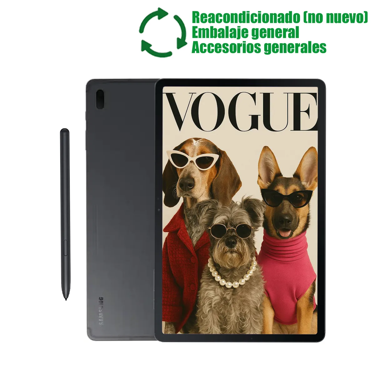 SAMSUNG - Samsung Galaxy Tab S7 Fe 12.4inch WiFi 4GB+64GB S-PEN Reacondicionado SemiNuevo-Negro
