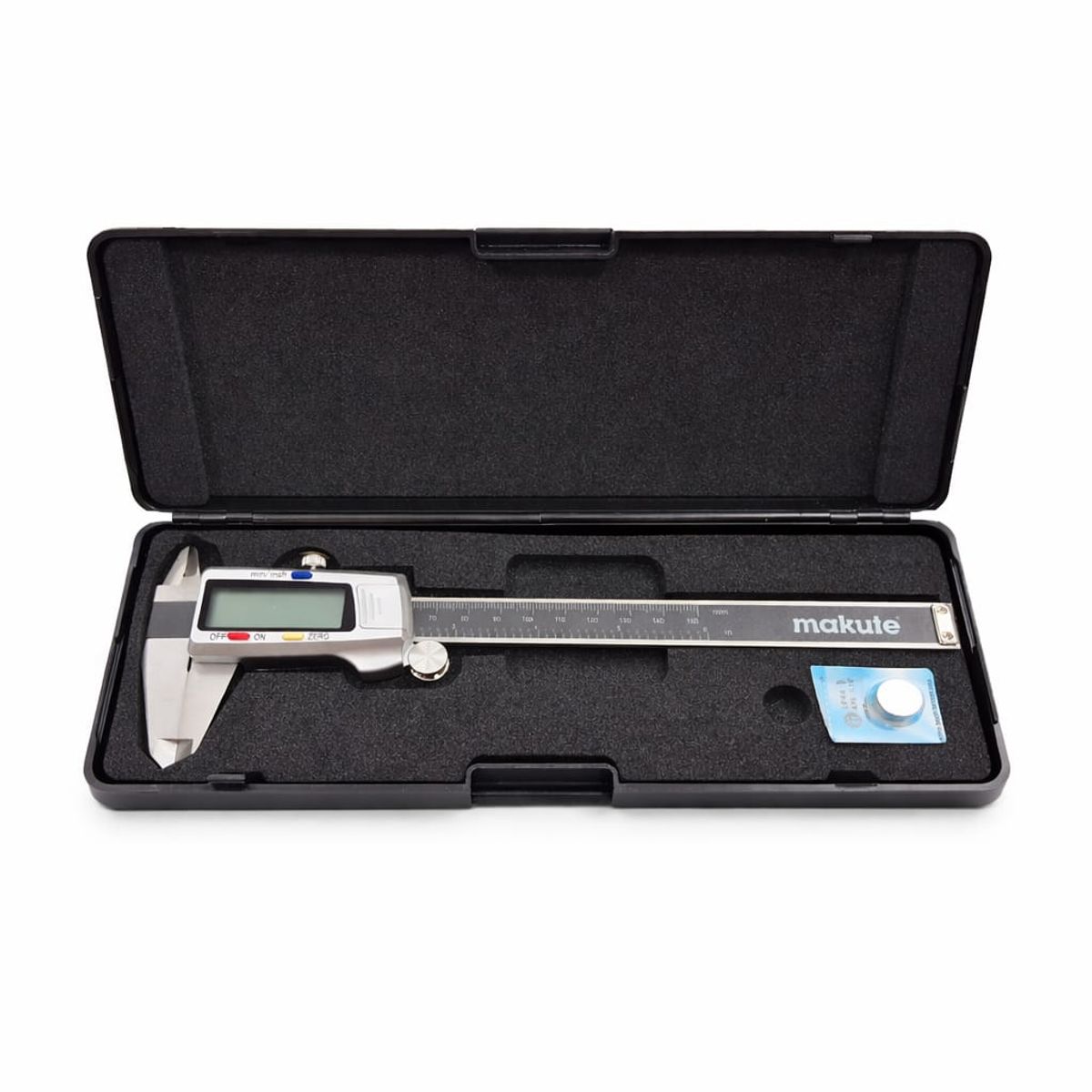 MAKUTE - Calibrador Vernier Digital  Makute 150mm Acero INOX Alta Precisión LCD