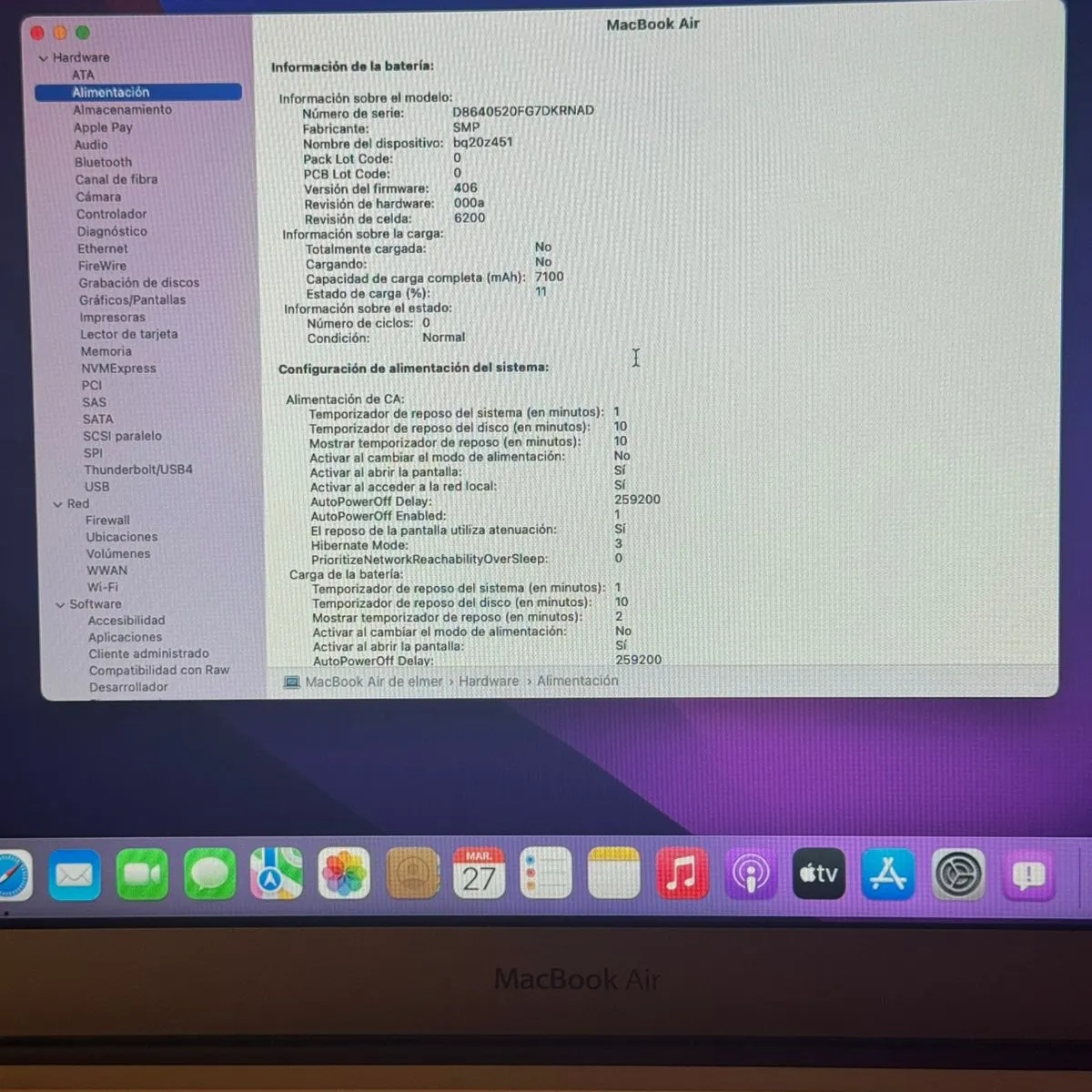 APPLE - Laptop MacBook Air 7,2 13" (Mid-2013)