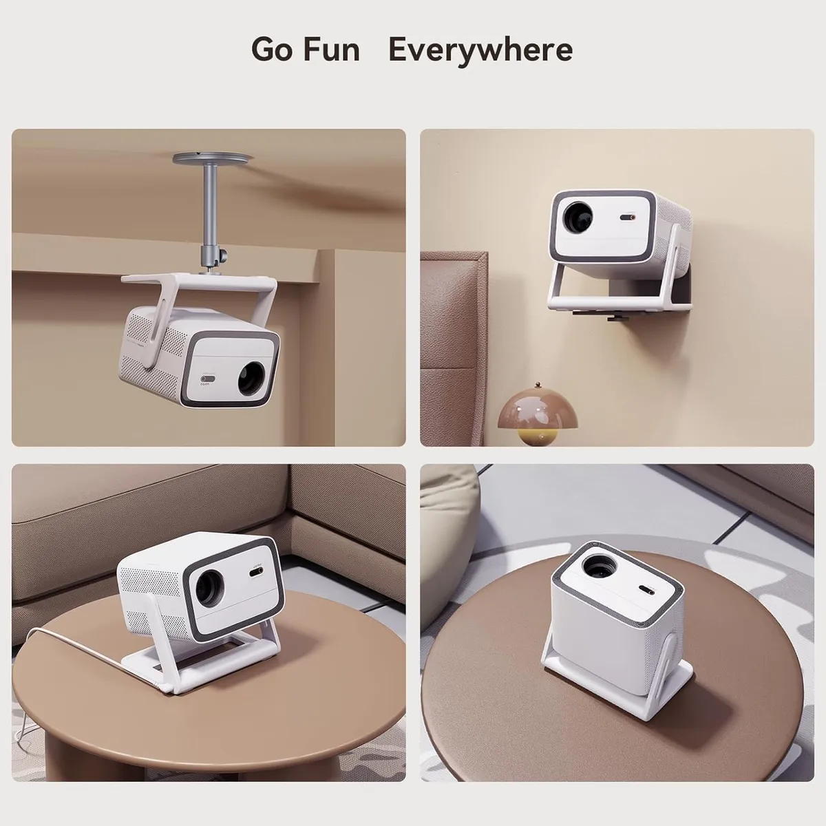 WANBO - Proyector Portátil Wanbo Vali 1  900 Lm Ansi Wi-fi Android