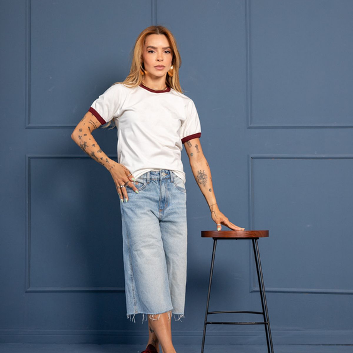 GENERICO - POLO BICOLOR PARA MUJER