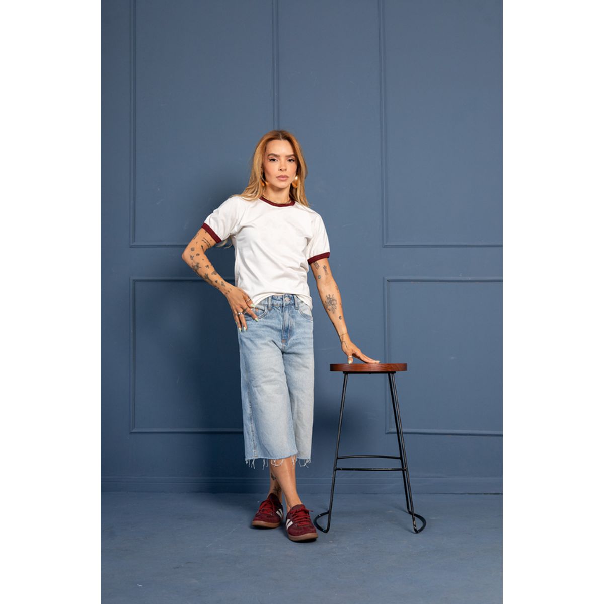 GENERICO - POLO BICOLOR PARA MUJER