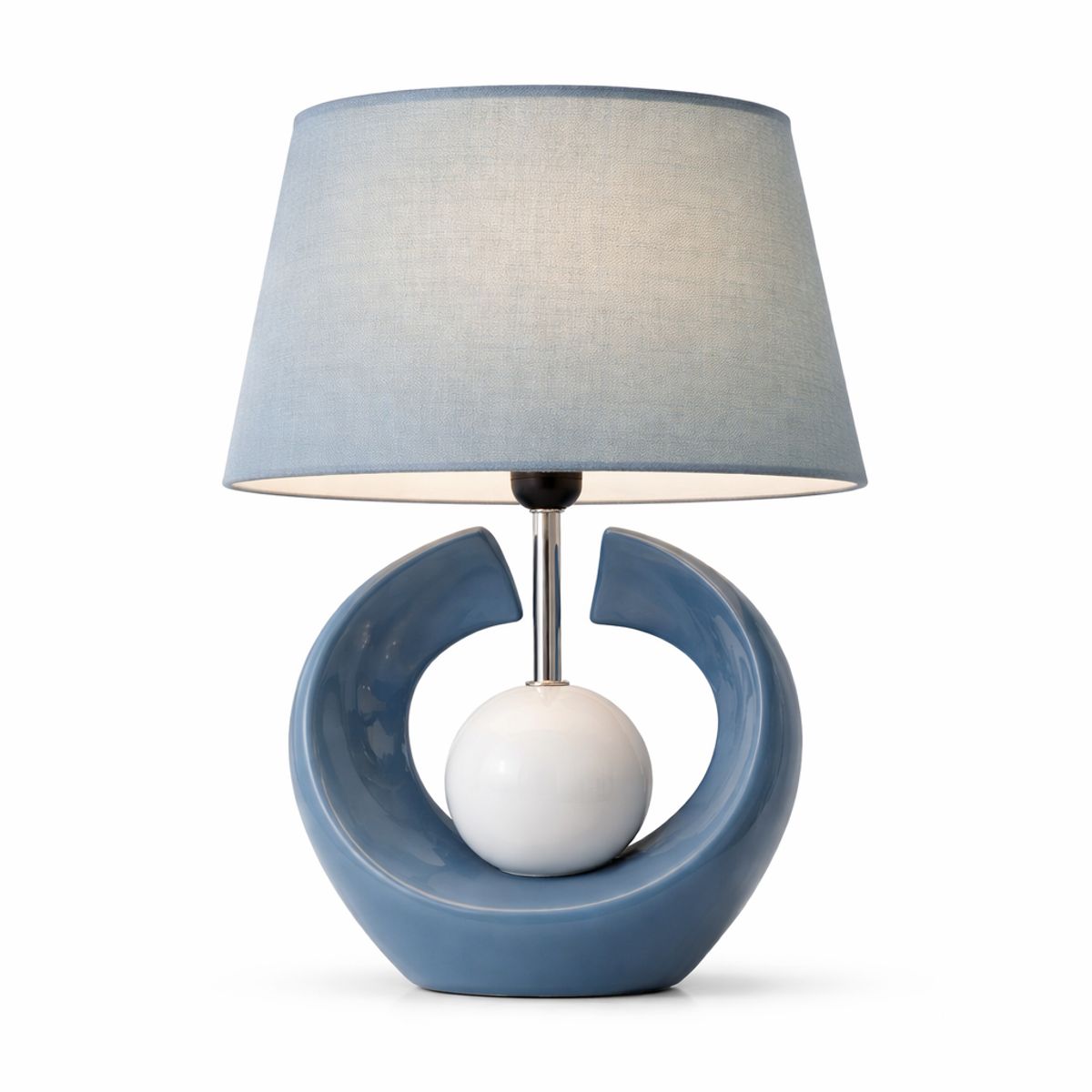 GENERICO - Lámpara de Mesa Moderna Decorativa Base de Cerámica Diseño Elegante para Dormitorio y Sala