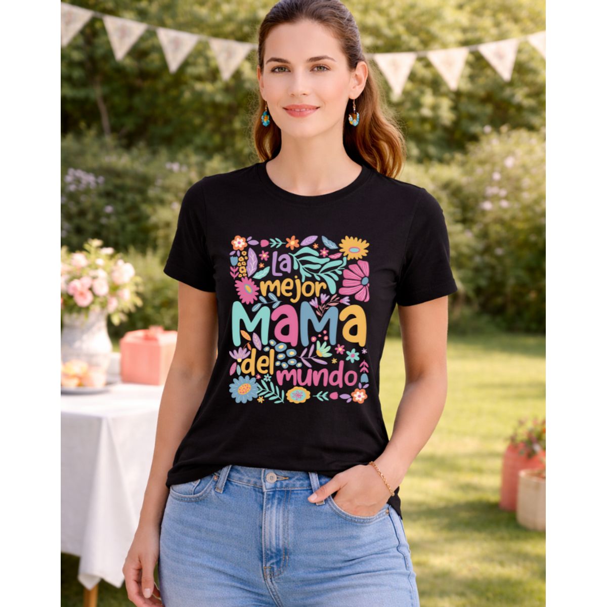 AQUA&MODA - Polo Día de la Madre 100% Algodón Jersey 30-1 Alta Calidad Mujer AquaModa Regalo Mamá DM6