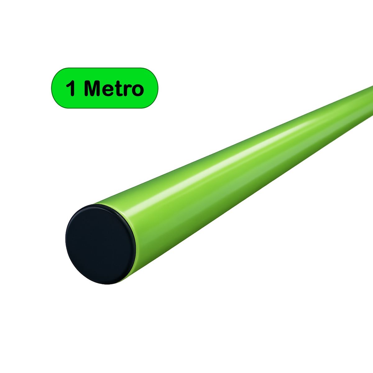 GENERICO - PACK DE 6 VARILLAS DE PVC PARA ENTRENAMIENTO DE 1 METRO VERDE