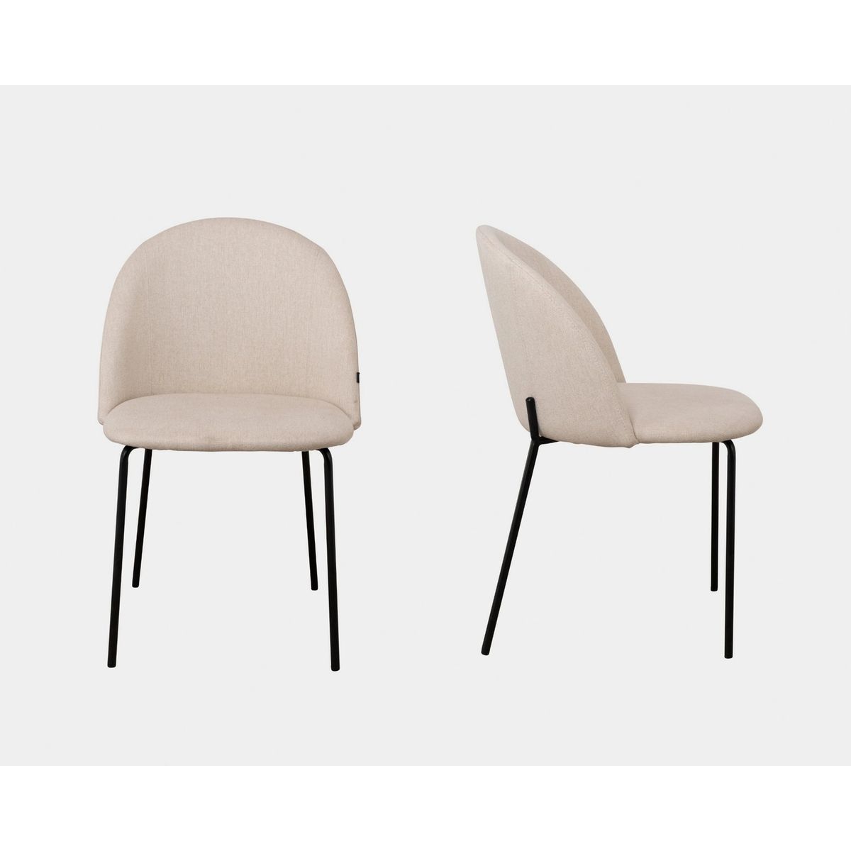 NIHM - Silla De Comedor De Tela Malasaña Cream