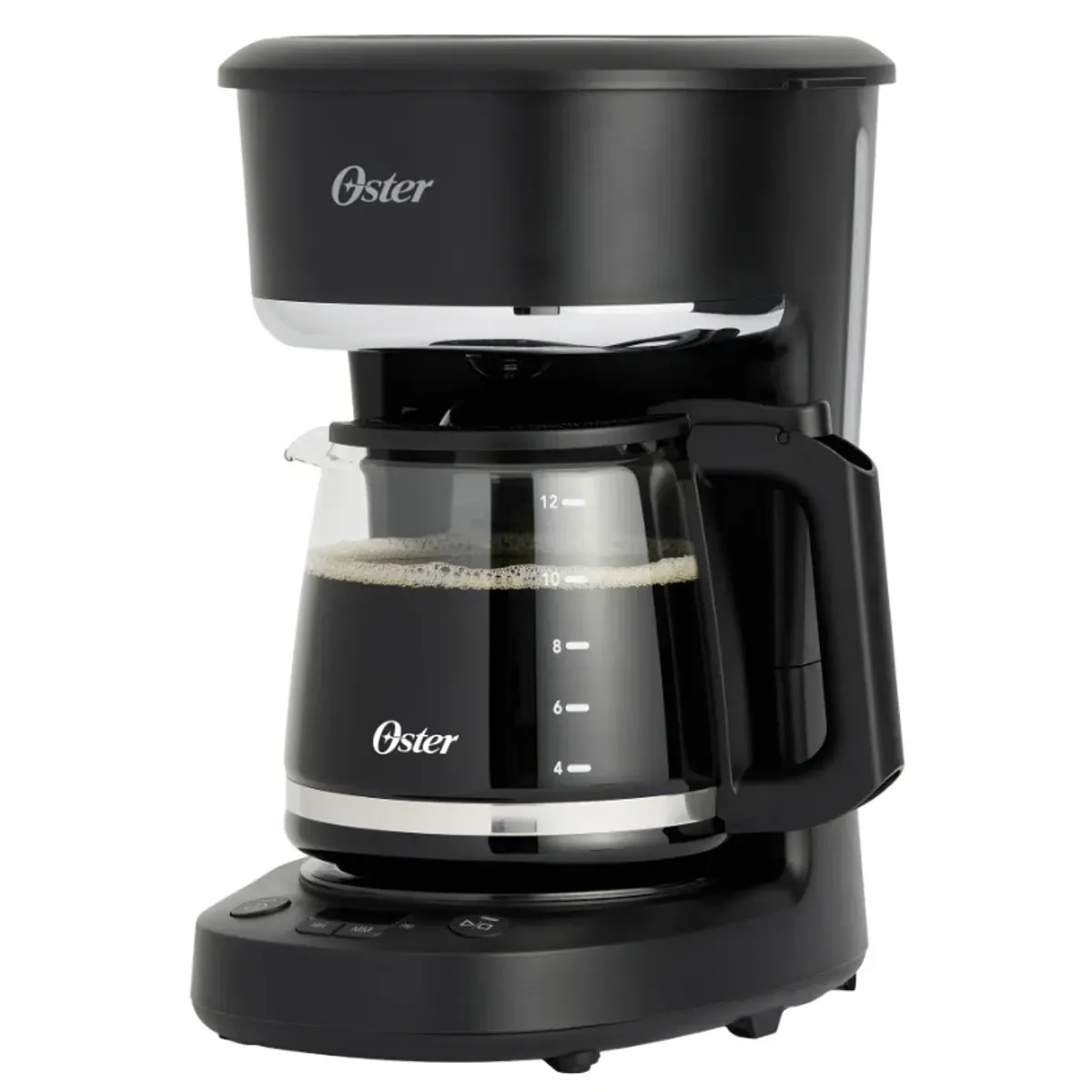 OSTER - Cafetera Oster BVSTDCP121B de 12 Tazas Programable con Filtro – Negro