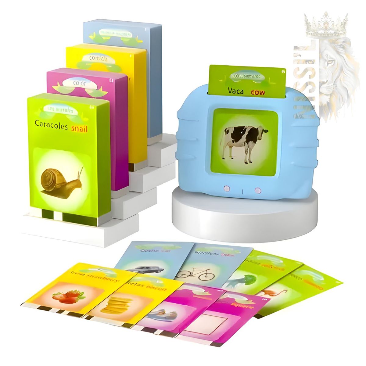 OEM - LECTOR DE TARJETAS EDUCATIVAS ESPAÑOL-INGLES PREMIUM