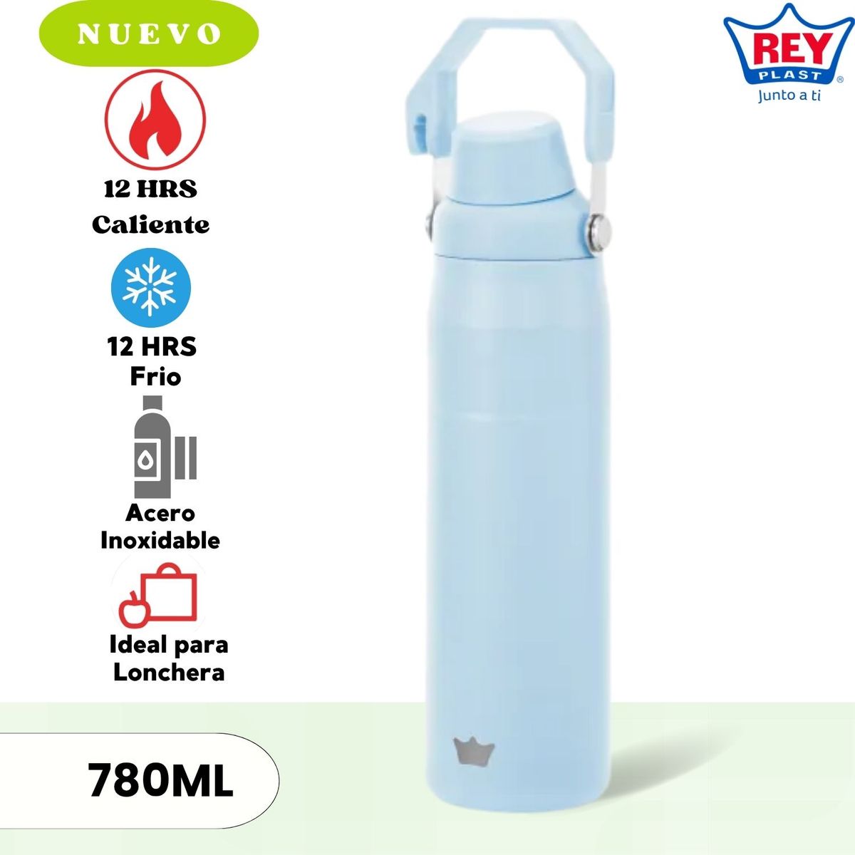 Reyplast - TERMO DE ACERO INOXIDABLE CLIP & CLICK 780 ML - (REYPLAS).