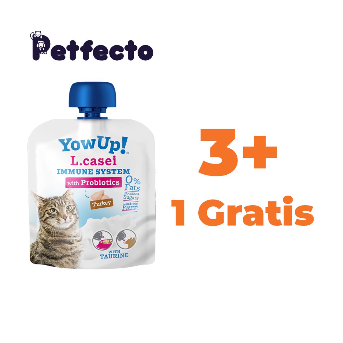 PACK YOGURT PROBIOTICO PARA GATOS 85 gr, marca YOWUP - Foto Principal