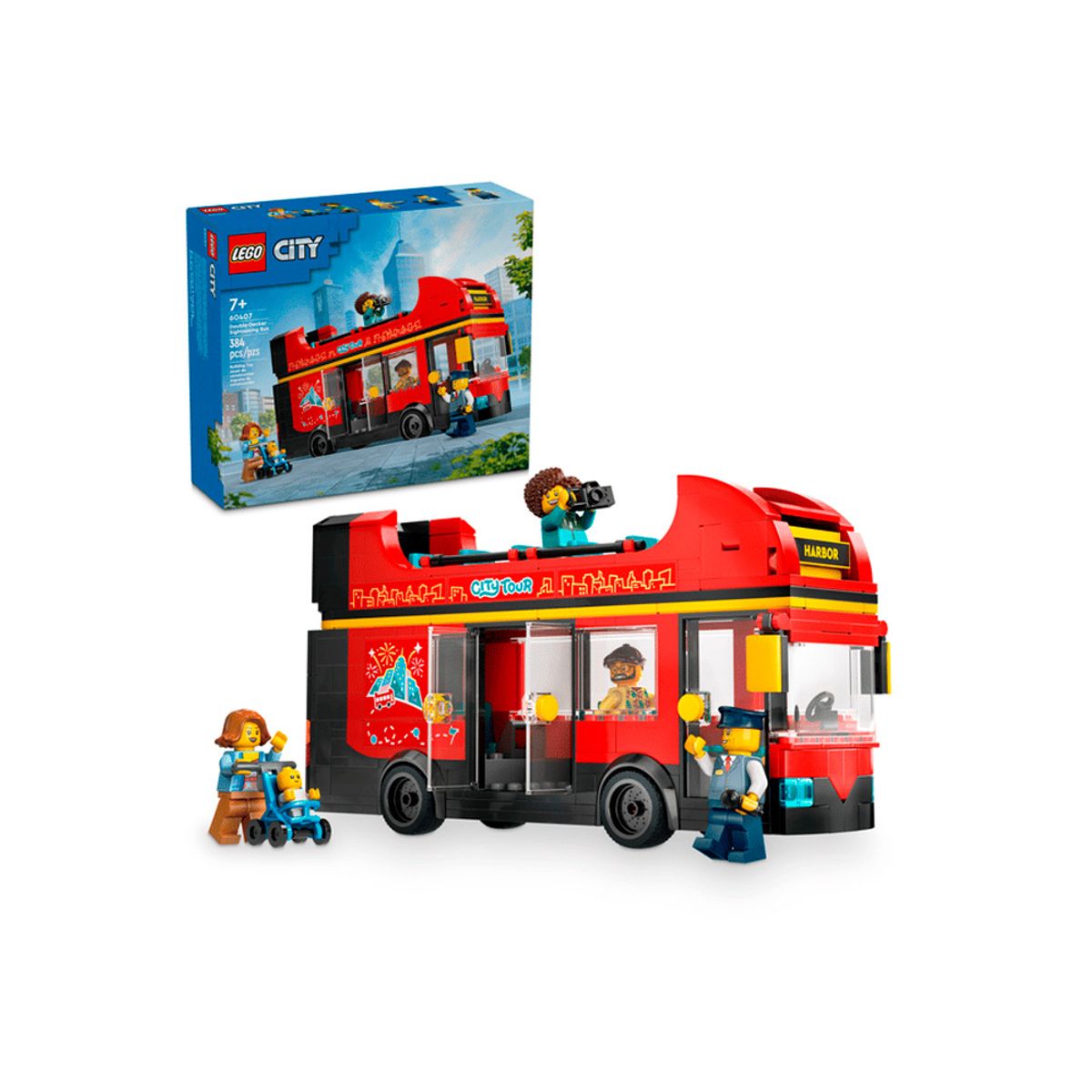 LEGO - LEGO City Red Double Decker Sightseeing Bus 60407