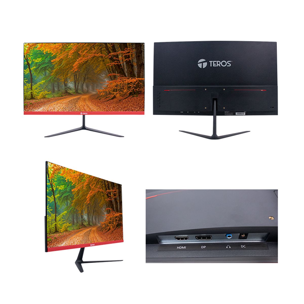 TEROS - Monitor Curvo Teros TE-2403S, 23.8 FHD VA, 144HZ, 1MS, HDMI, DP, Earphone Out