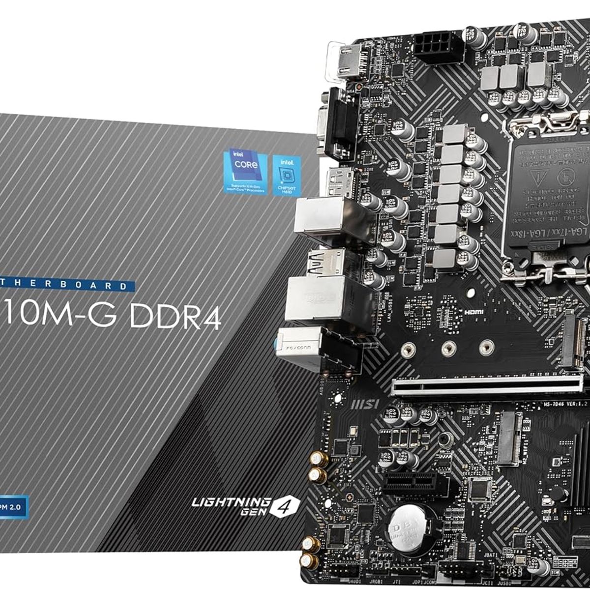 MSI - Motherboard MSI PRO H610M-G DDR4 Chipset Intel H610 LGA1700 mATX