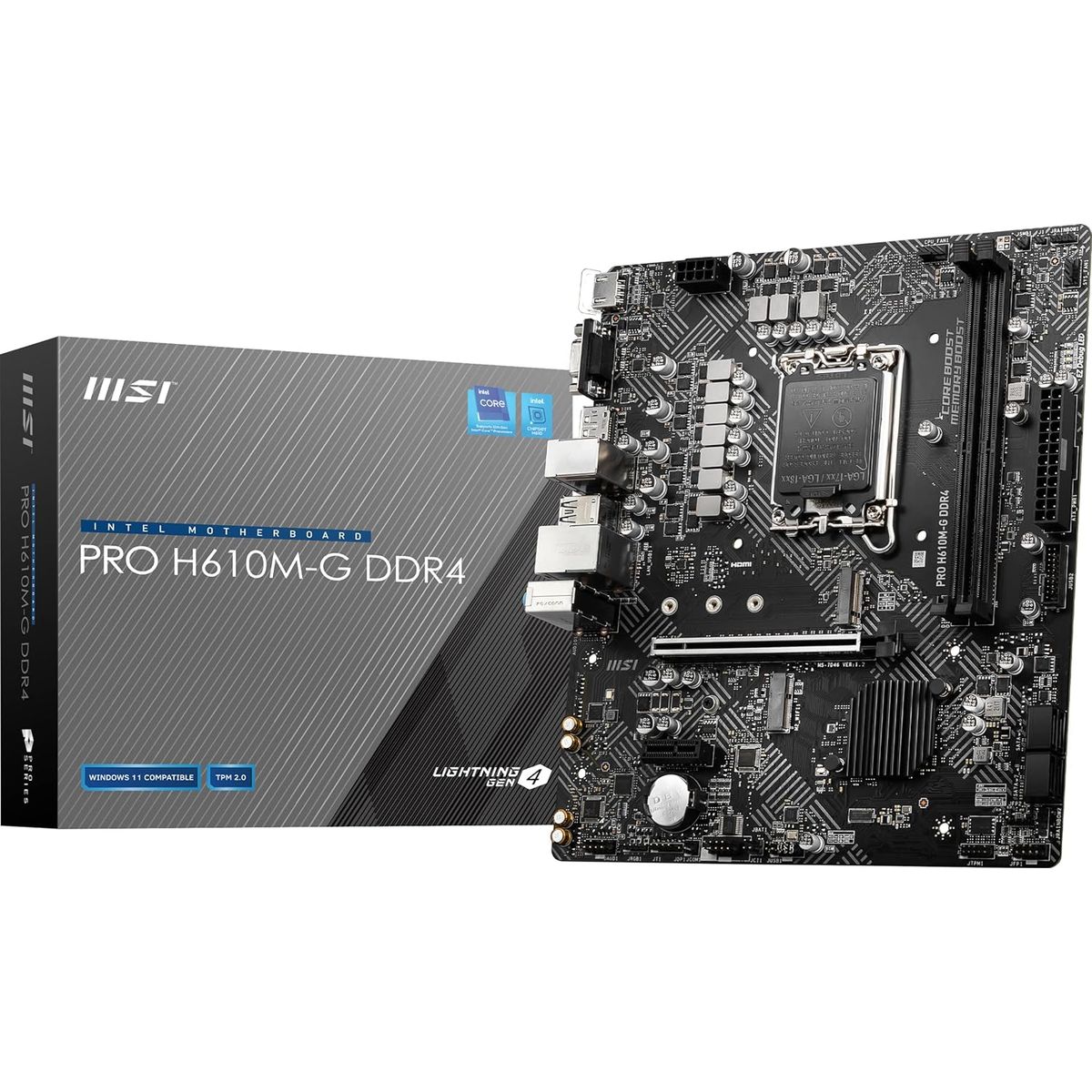 MSI - Motherboard MSI PRO H610M-G DDR4 Chipset Intel H610 LGA1700 mATX
