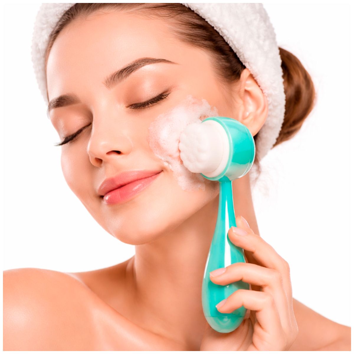 GENERICO - Cepillo de Limpieza Facial Celeste