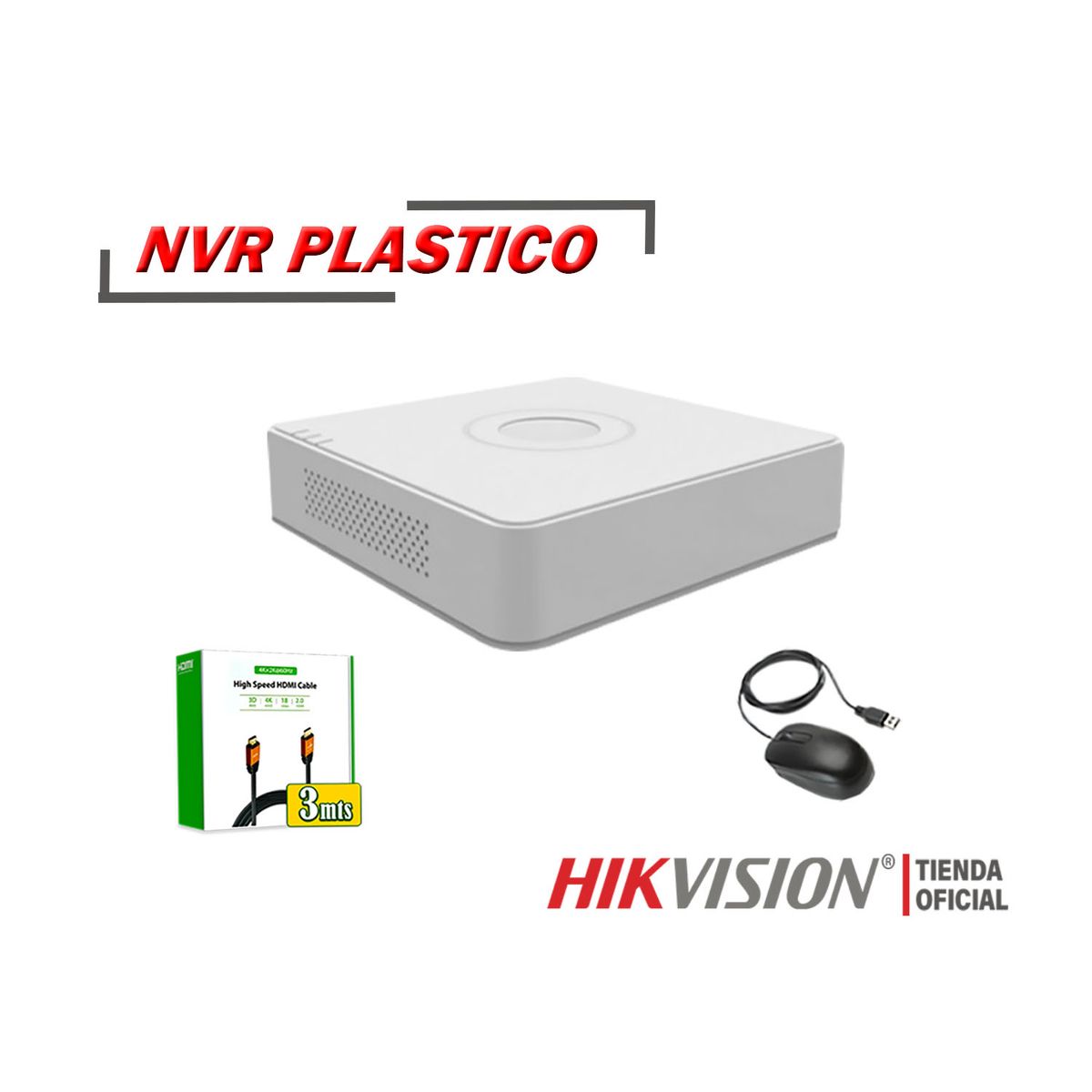 HIKVISION - Kit 4 Cámara Seguridad IP POE Hikvision 4MP ColorVu 1 Cámara PTZ Detección Vehículo 2TB