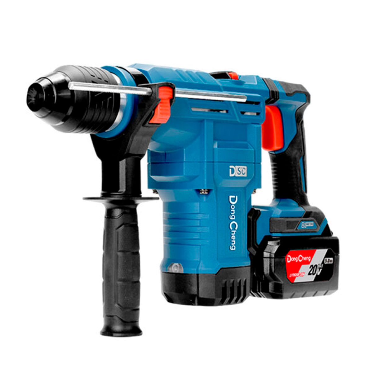 DONGCHENG - Combo Dongcheng Brushless Inalámbrico DCKIT59.02FK Rotomartillo SDS Plus 3.5J + Amoladora 5 3 Velocidades Hombre Muerto