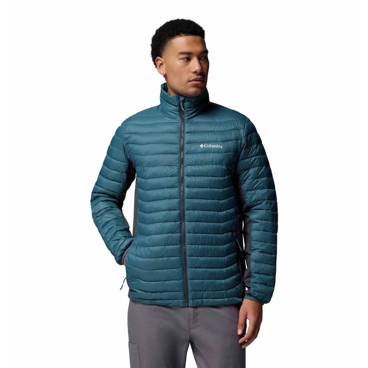 COLUMBIA - Casaca Columbia Hombre Powder Pass Celeste COLUMBIA